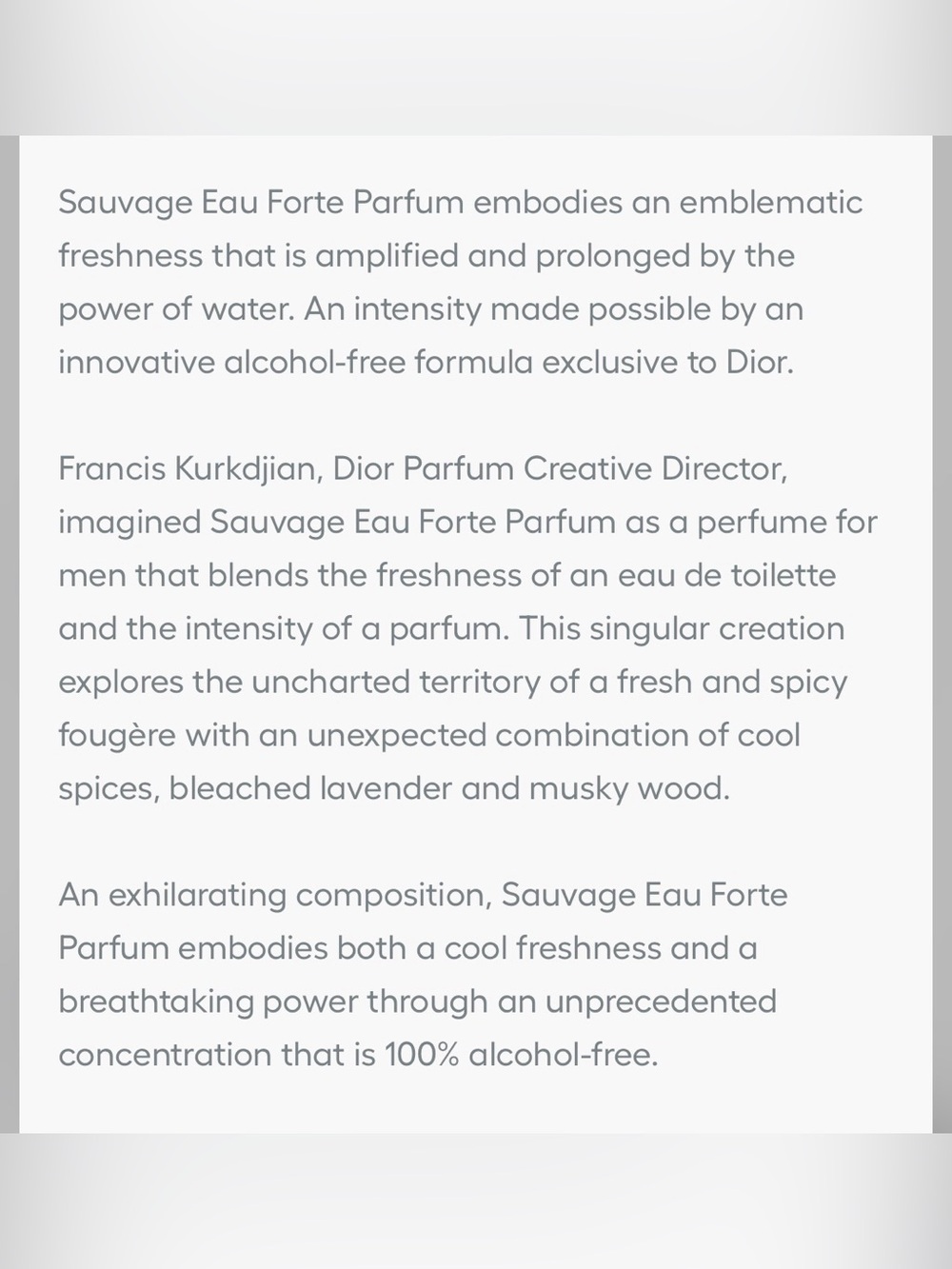 Dior Sauvage Eau Fuerte Parfum - Picture 3 of 3